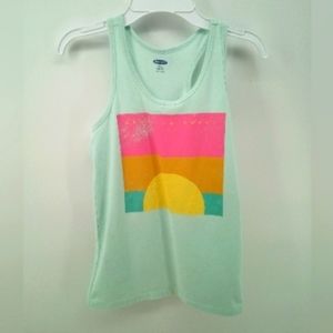 ⭐3/$30 Old Navy Coast to Coast Summer Racerback Cotton Spandex Tank Top L 10/12